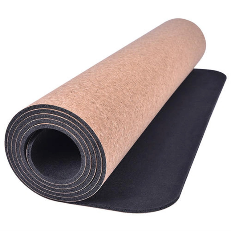 Yugland Wholesale China 4/5/6 mm Cheap Organic Non Slip Custom Logo Printed Pilates Eco Friendly Cork Yoga Mat