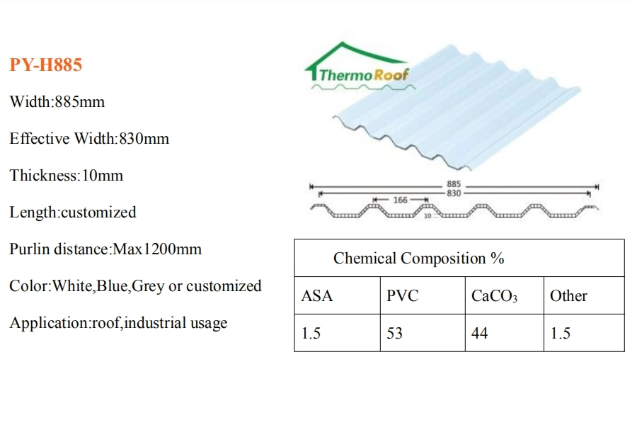 ASA Synthetic Resin Roof Tile PVC Roof Tiles Roof Tiles Sheet 3D Floor Stickers Waterproof