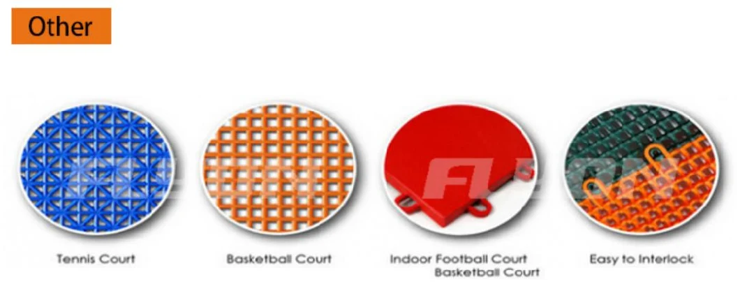 2024 China PP Interlocking Tiles Suitable for Outdoor Basketball and Tennis Sport Court Multi-Sport Court