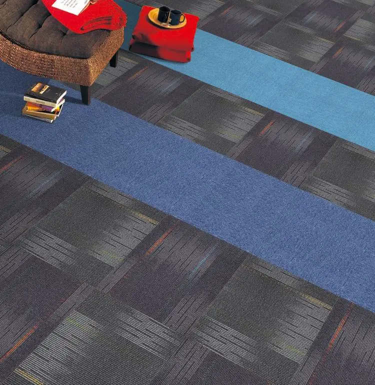 Low Price High Quality China Factory Wholesale Commercial Office Carpet Tiles Flooring Carpet Tiles PP Surface PVC Backing Hotel Carpet Tiles