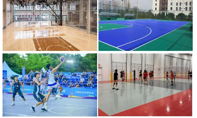 2024 China PP Interlocking Tiles Suitable for Outdoor Basketball and Tennis Sport Court Multi-Sport Court