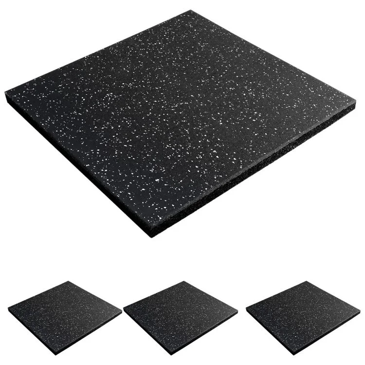 Gym Mat Flooring 15-50mm Thickness Sports Tiles Flooring