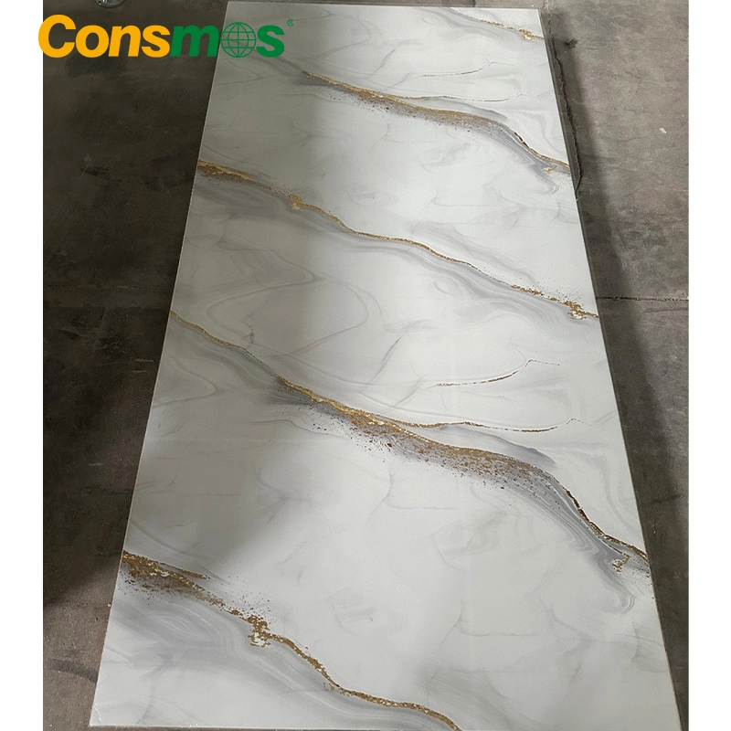 Wholesale Stone Plastic Compose Flooring Wood Shower PVC Wall Panel UV Marble Sheet for Bathroom