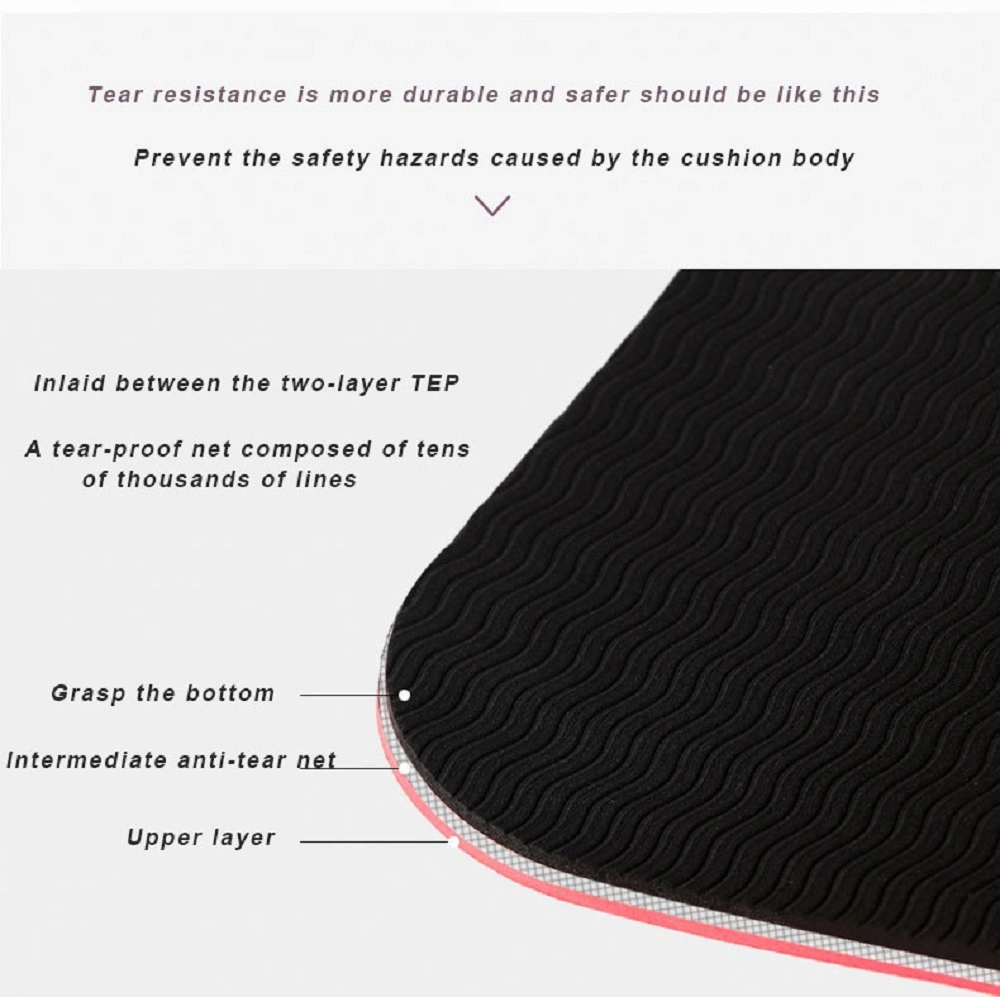 High Quality 2024 Popular Pilates Fitness Mat Exercise Mat Custom Eco TPE Non Slip Custom Logo Yoga Mat Manufacturer