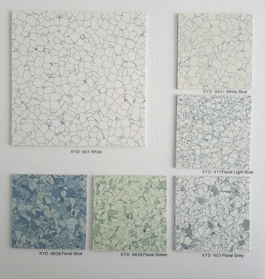 600*600 2mm Conductive PVC Flooring ESD Tiles Wholesale