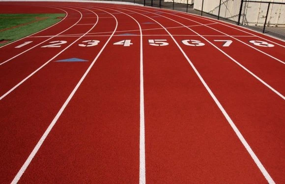 Athletic Track Synthetic EPDM Rubber Running Track Material Sports Flooring