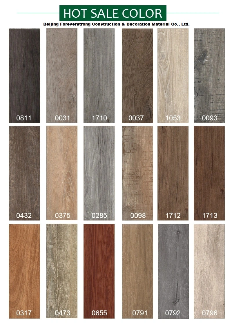 China Manufacturer Commercial Use Wood Design Spc WPC PVC Vinyl Plastic Tile Spc Floor Vinyl Plank Spc Flooring Click Vinyl Flooring