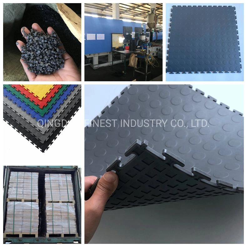 460X460mm 500X500mm Environmental Interlocking Plastic Garage Floor Tiles / Premium Quality Waterproof PVC All New Material Floor Vinyl Tiles