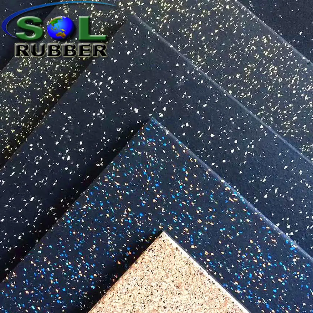 Non-Slip Gym Mat Rubber Flooring Tile