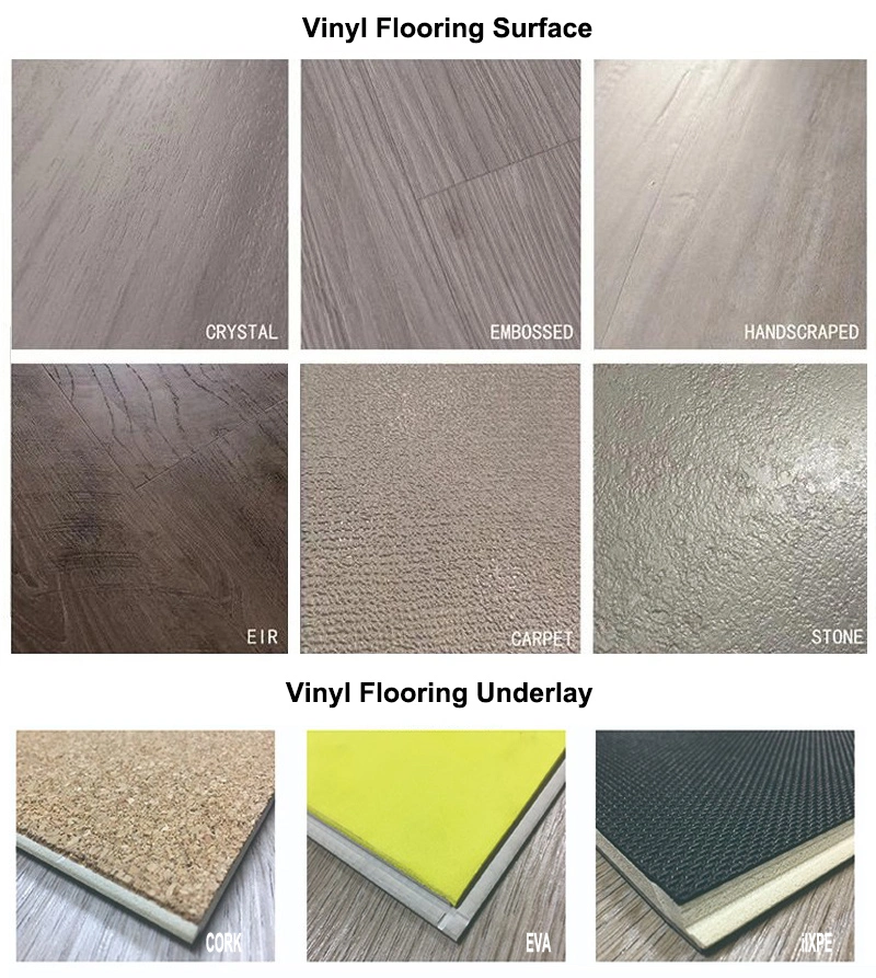 Wood Look Laminate Spc Click Hybrid PVC Vinyl Floor Tile