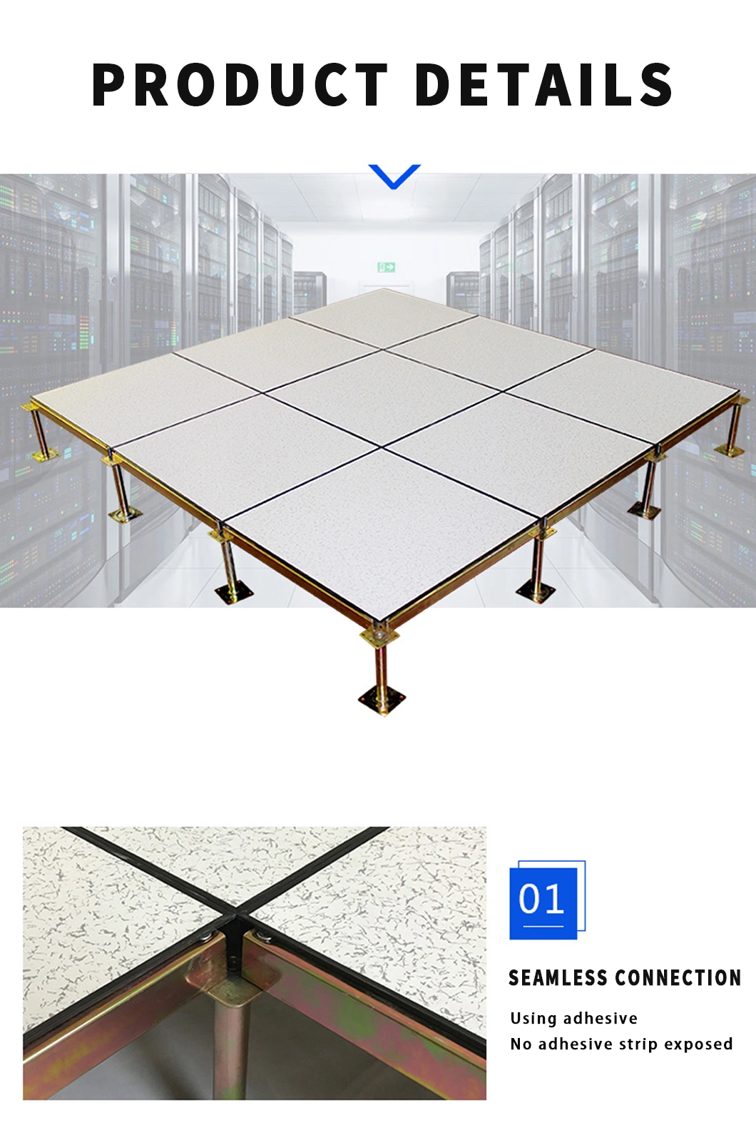 Factory Supplier Building Material PVC Raised Panel Flooring Tile Woodcore Floor