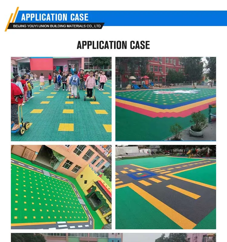 Injury-Preventing Interlocking Sports Tiles - Smooth, High-Density Rubber Surface