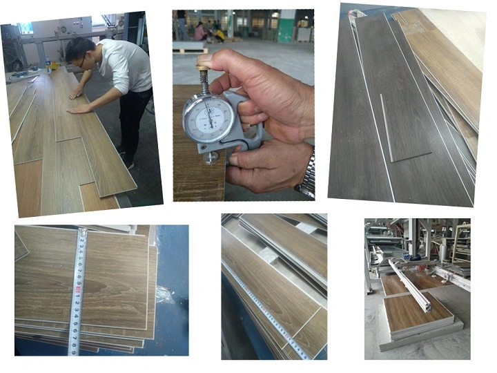 China Manufacturer Stone Texture Spc Interlocking Flooring Vinyl Plank PVC Tile