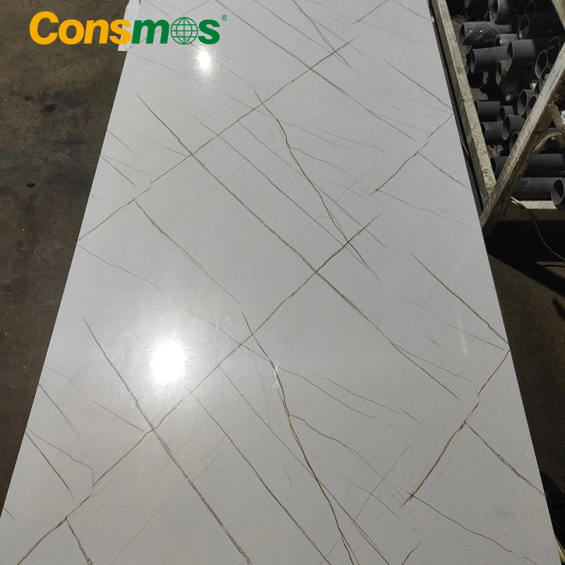 Wholesale Stone Plastic Compose Flooring Wood Shower PVC Wall Panel UV Marble Sheet for Bathroom