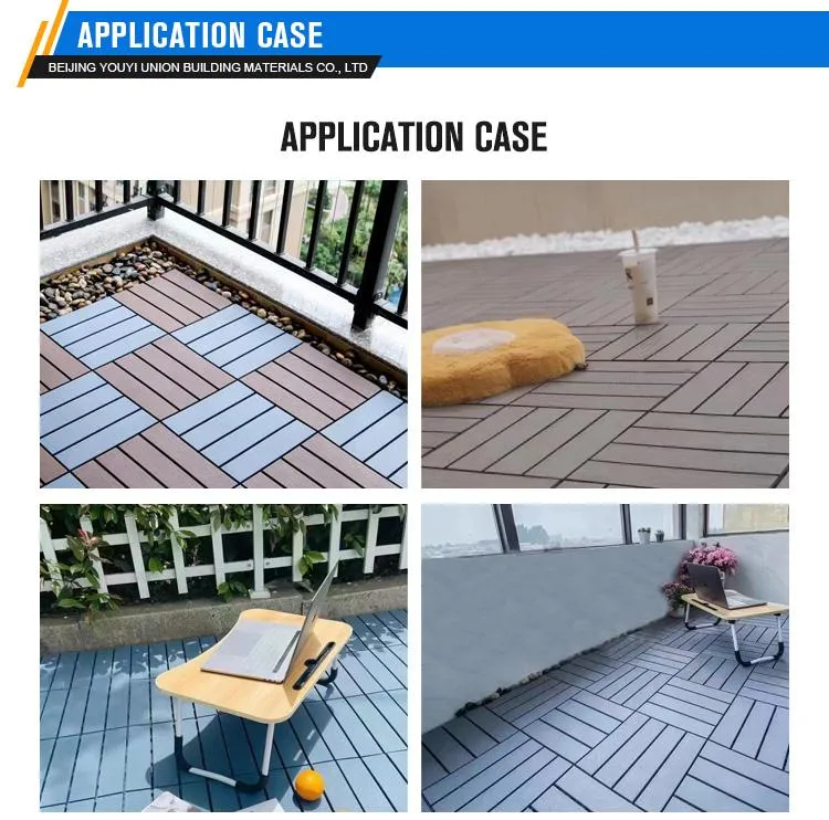 Interlocking Luxury Vinyl Decking Flooring Tile Factory Direct Sales Outdoor Living Grass Deck Tiles Plastic