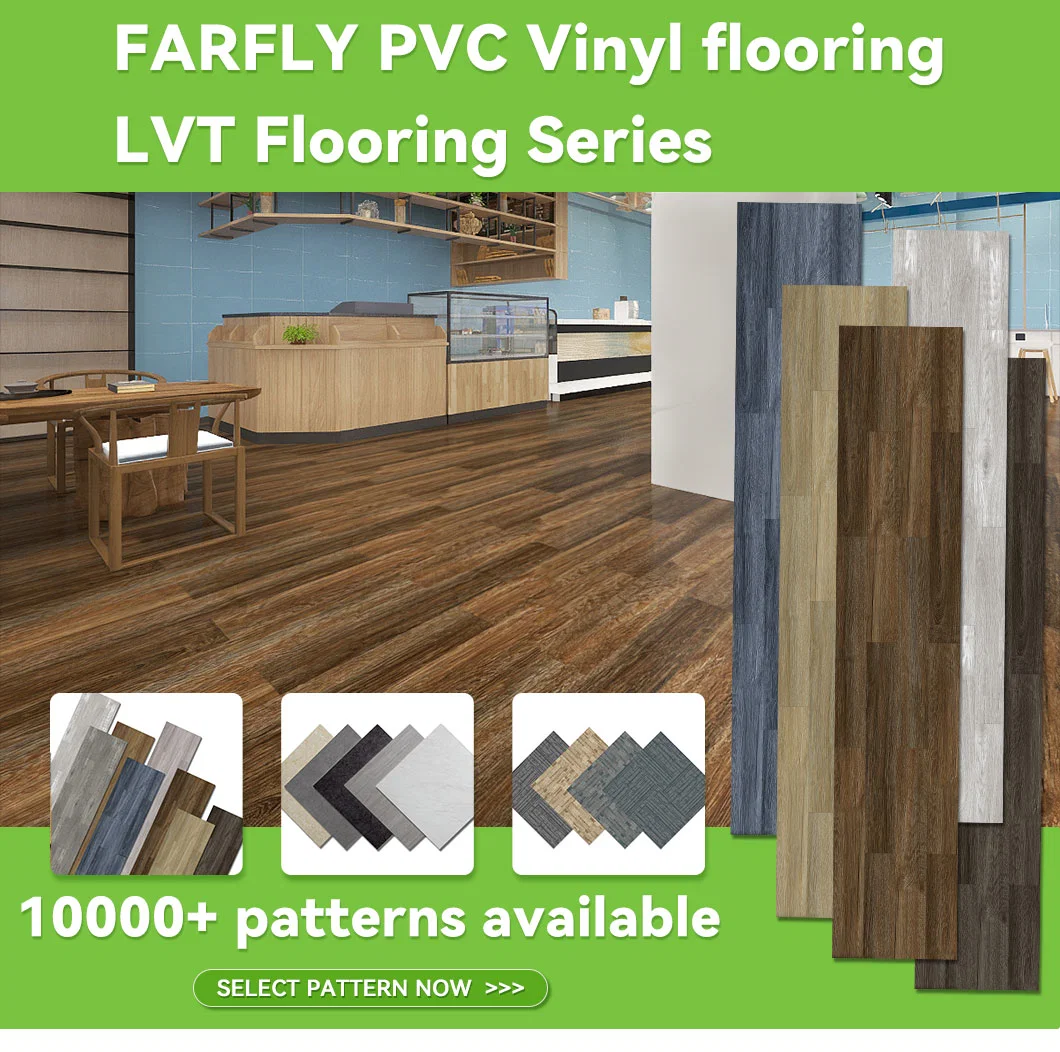 Vinyl Ocean Flooring with Natural Materials for Floor Decoration Vinyl Flooring Plain Colours Peel and Stick Tile