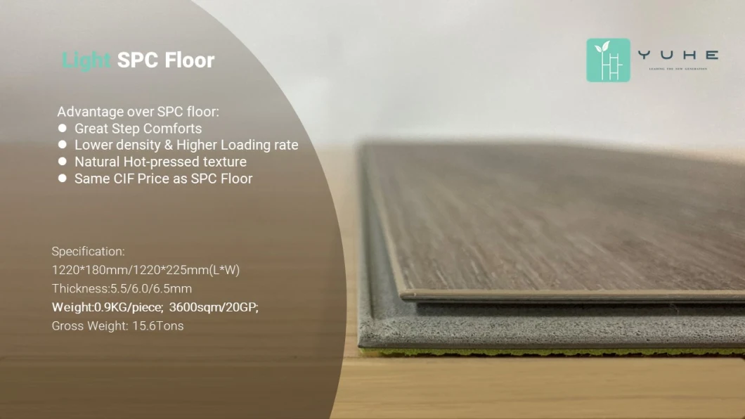 Waterproof PVC Spc Vinyl Flooring Tile Click Plank Factory Price