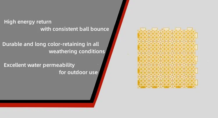 PP Suspended Outdoor Plastic Interlocking Basketball Court Tiles