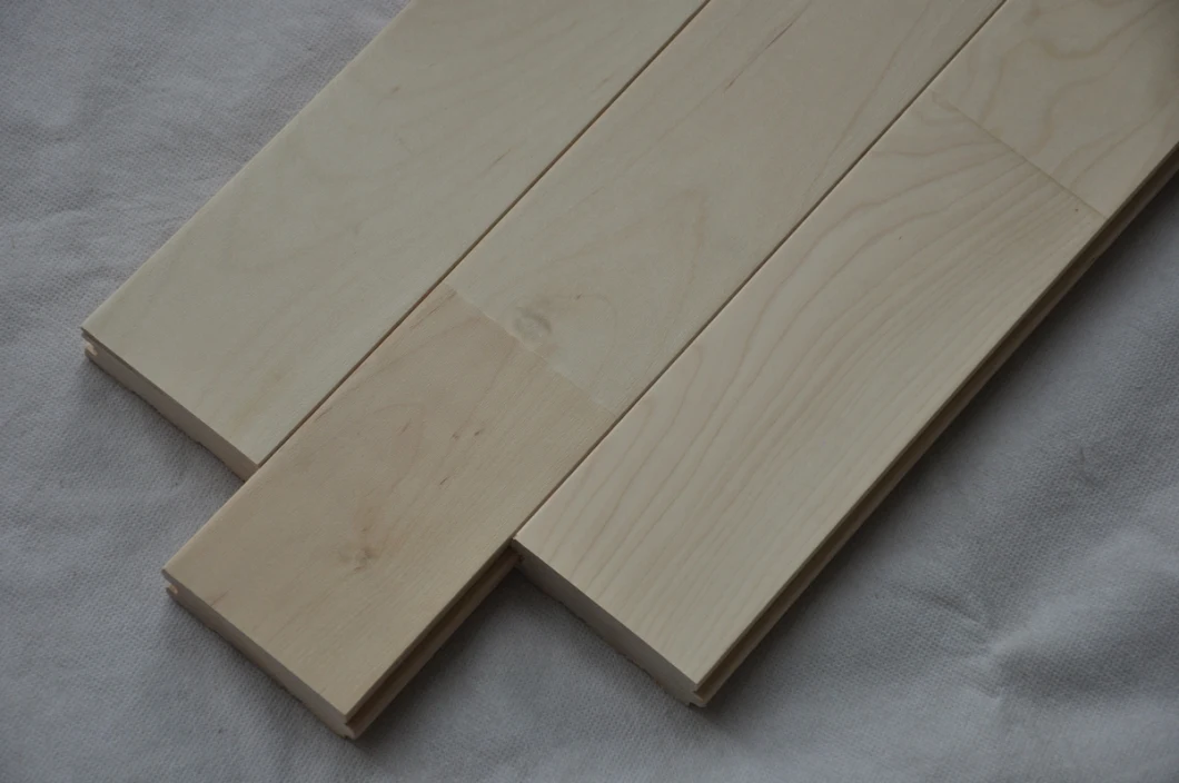 Eco-Friendly Hardwood Indoor Basketball Sport Court Maple Birch Flooring