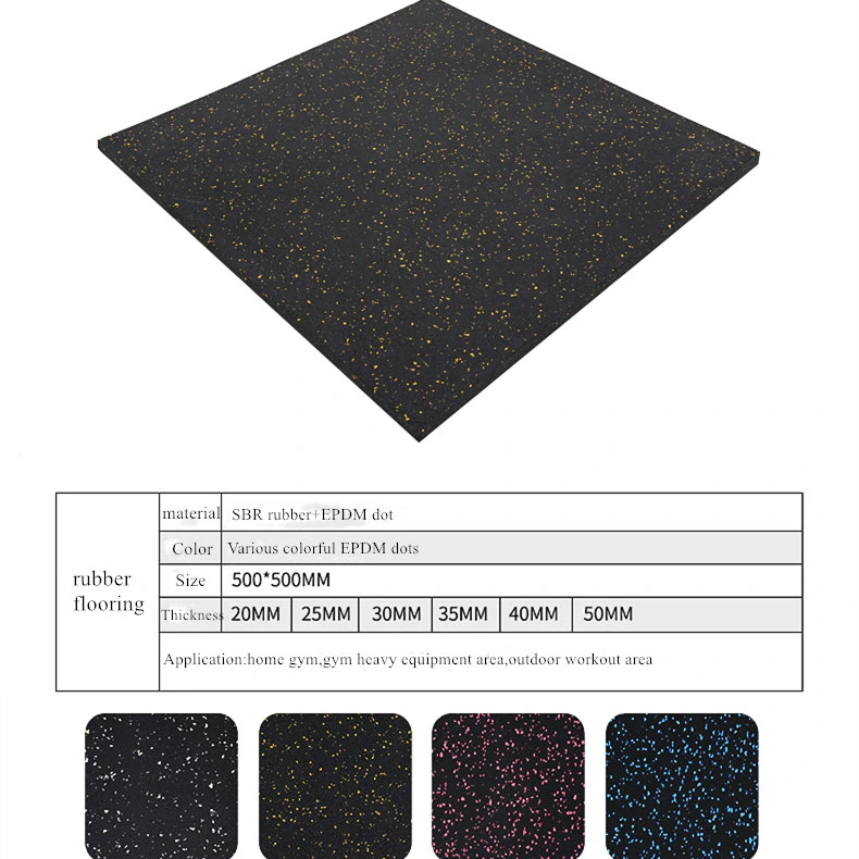 Protective Sports Field Rubber Tiles for Sport Courts