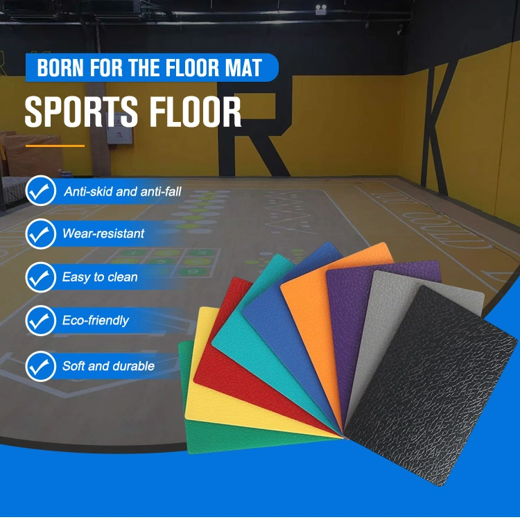 PVC Vinyl Flooring Indoor Playground Basketball Badminton Court Mat Sports Floor Court