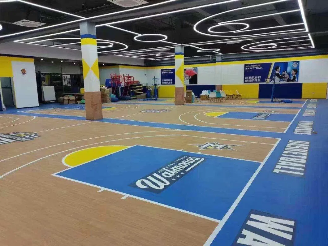 Indoor Football PVC Vinyl Floor Sports Court Field Basketball Court Badminton Volleyball Court Flooring