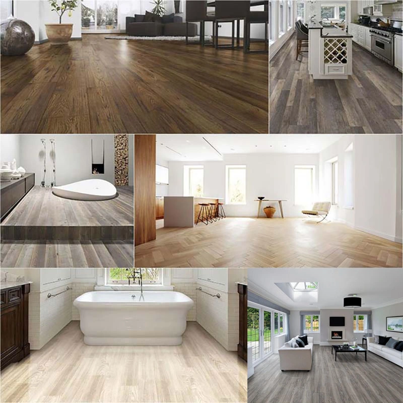 Eco-Friendly Commerical Anti-Skid 100% Waterproof PVC Loose Lay Vinyl Flooring Planks