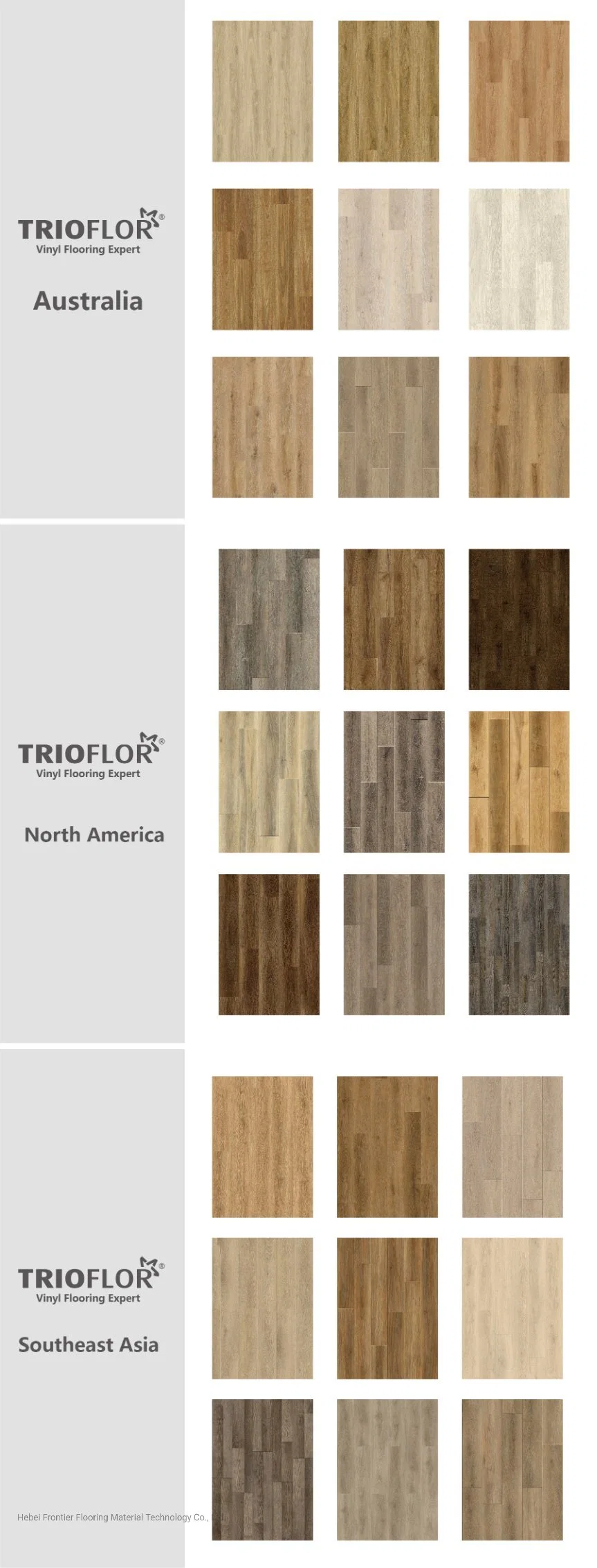 Lvp/Lvt/PVC/Espc/-Trioflor- Factory Vinyl Flooring/ Spc Flooring