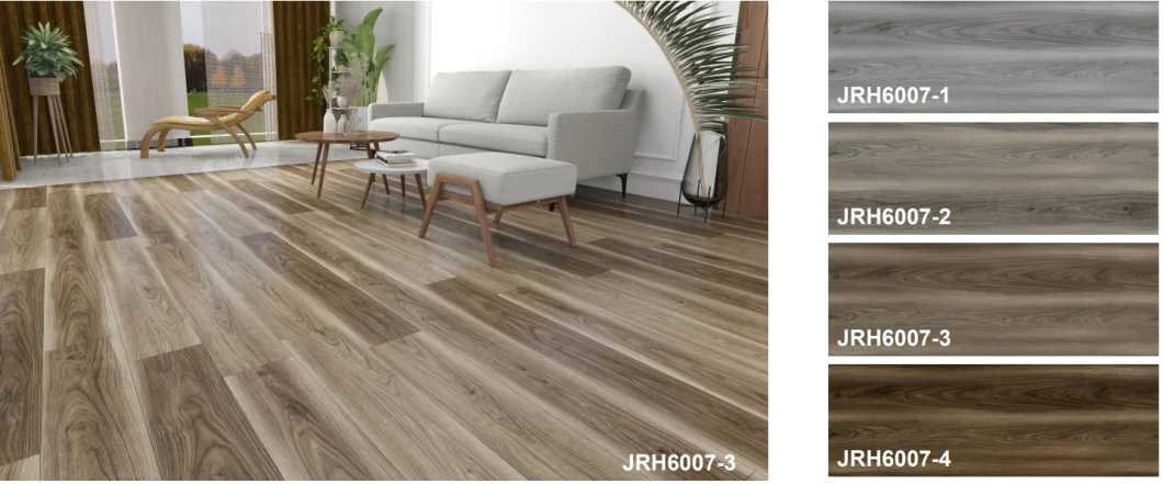 Factory Supply Virgin Non-Slip 4mm/5mm/6mm Rigid Core Walnut/Wooden Click Planks PVC Spc Tiles Vinyl Flooring