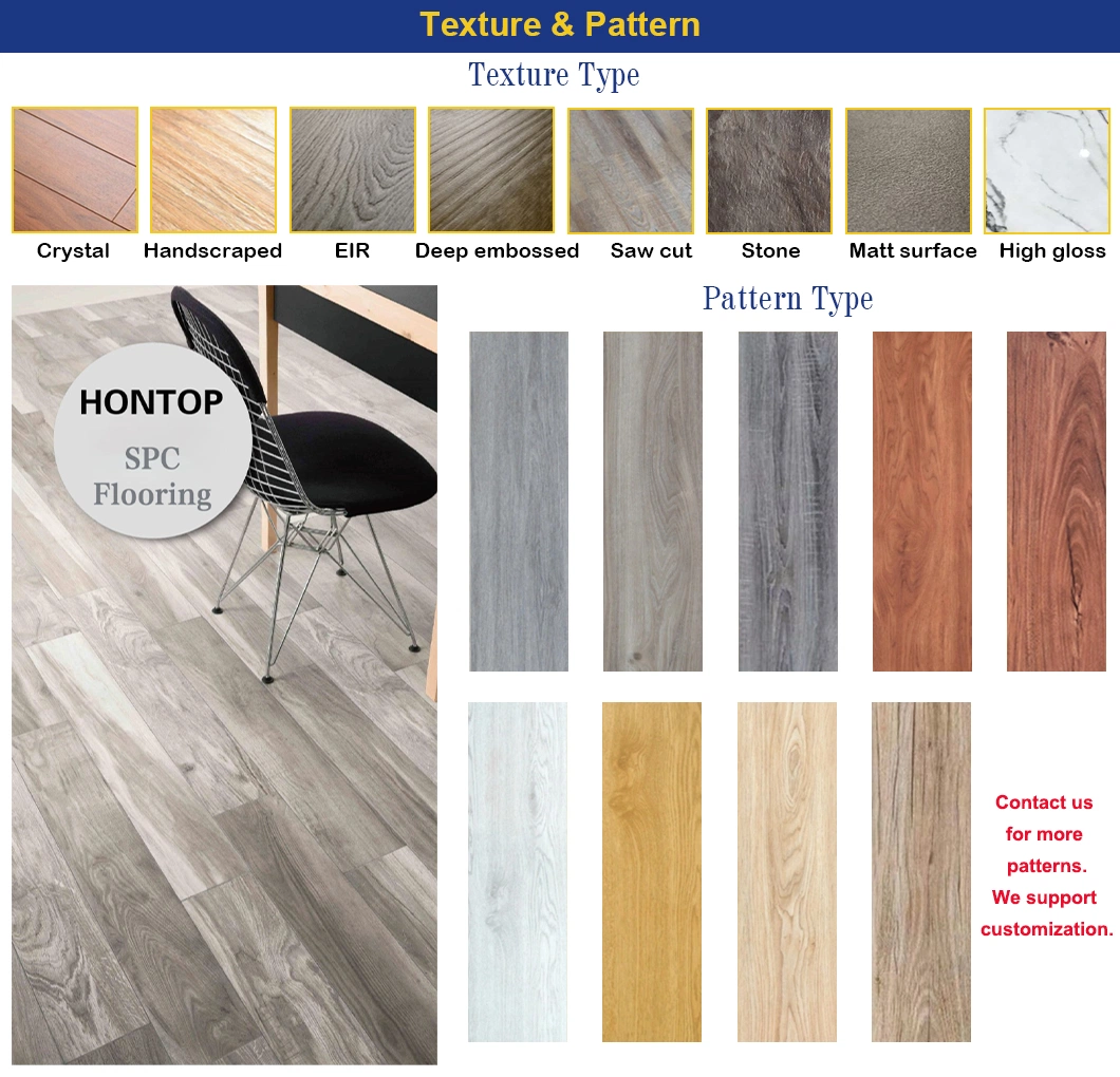 China Manufacturer Non-Slip Wear-Resistant Laminate Vinyl Flooring Spc Flooring