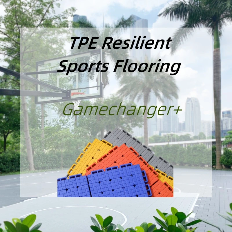 Perfect Ball Rebound Basketball and Tennis Multi-Sports Courts Tiles