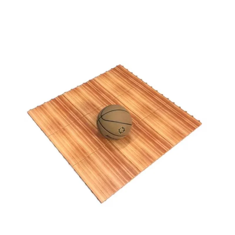 2024 China Wooden Pattern Portable Interlocking Plastic Flooring for Basketball Court and Other Indoor Sport Courts