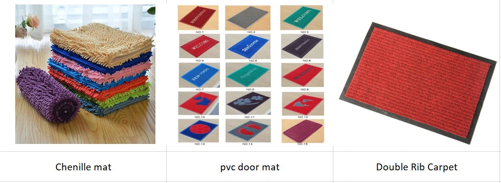 China Factory Supply Water-Absorbing Non-Slip Toilet Mats Embroidery Polyester Door Mats