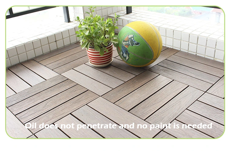 WPC Composite Interlocking Decking Floor Tiles DIY Easy Fit Balcony