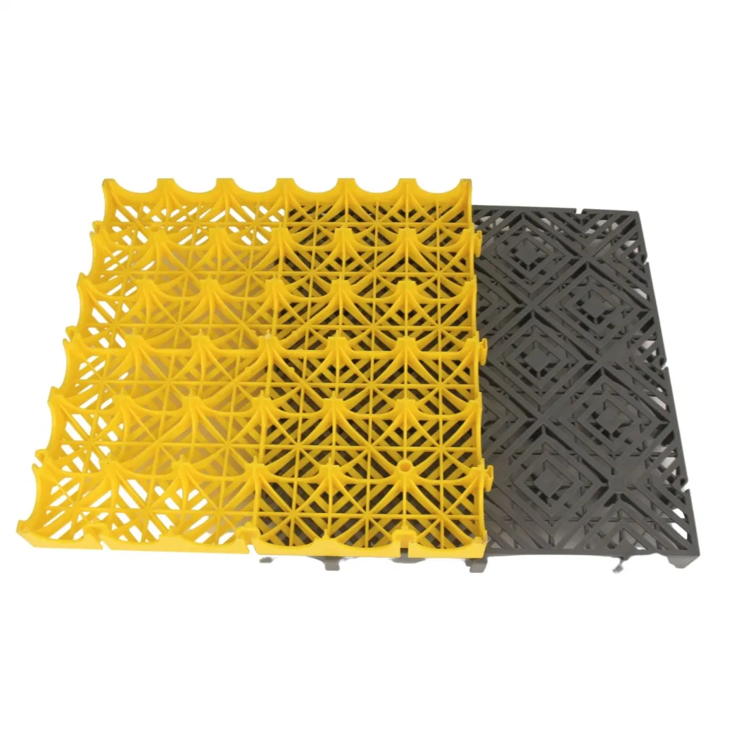 PP Interlocking Garage Floor Tiles for Car Washing Workshop Flooring