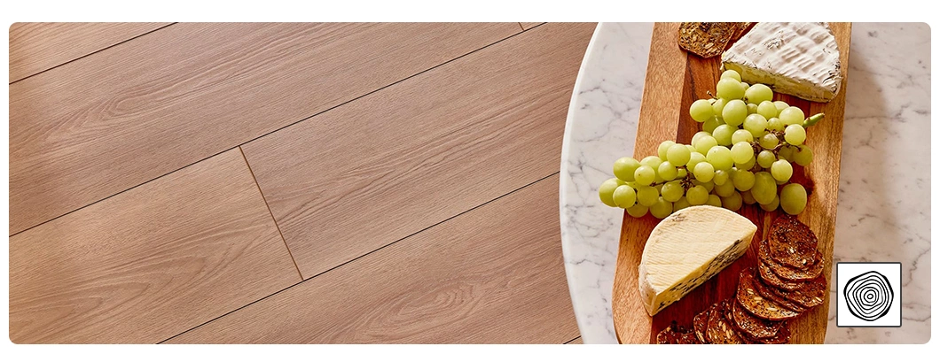 8mm Indoor PVC Laminate Floor Matching Multiple Foundations Classic Oak Interlocking WPC Flooring Tiles