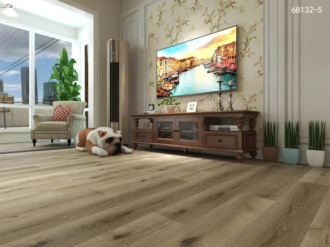 China Manufacturer Commercial Use Modern Style Wooden Design Luxury Spc PVC Plastic Vinyl Flooring for Bedroom, Kitchen, Living Room