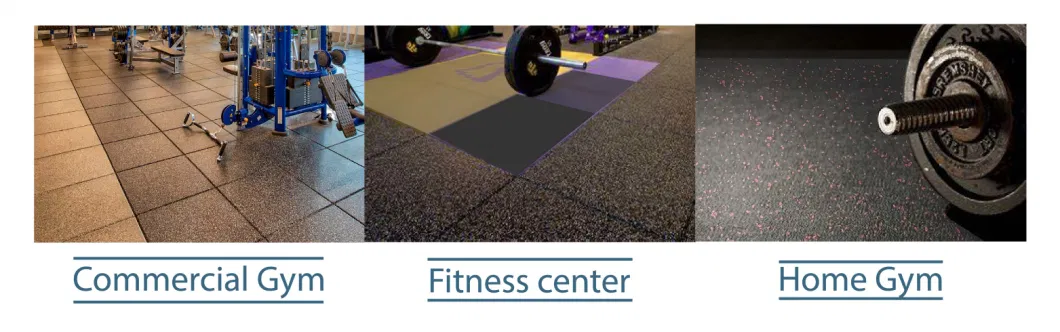 Gym Rubber Floor for Gym Equipment Sports Flooring Rubber Floor Tile