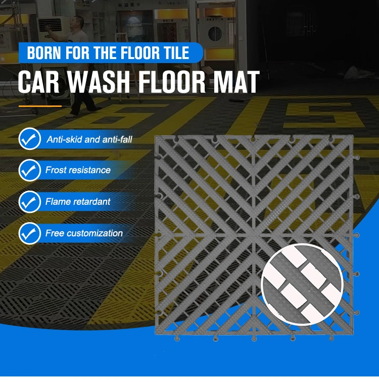 Chemical-Resistant PP Tile for Auto Workshops and Garages