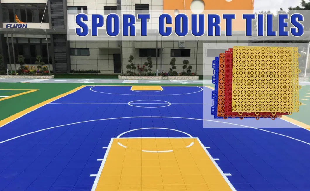 2024 China Wooden Pattern Portable Interlocking Plastic Flooring for Basketball Court and Other Indoor Sport Courts