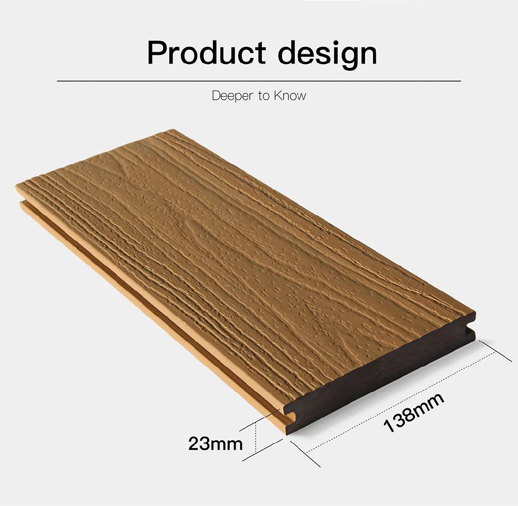 Stronger Groove Solid Thick WPC Decking Tiles Wood Interlocking