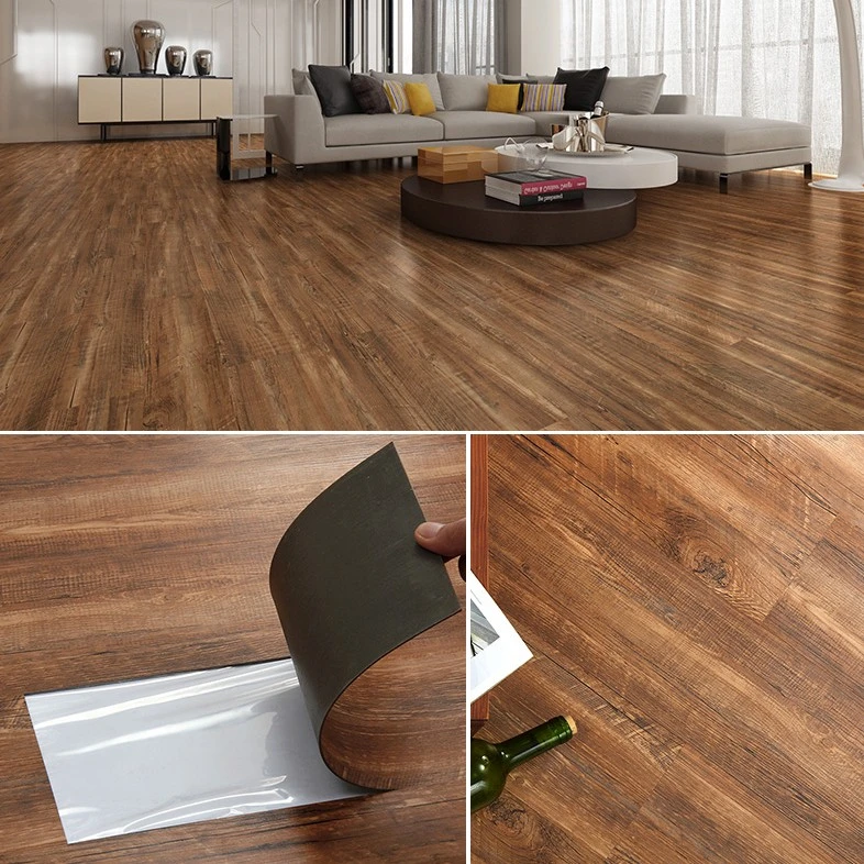 Non Slip High Quality Indoor Wood Texture Dryback Eco-Friendly 100% Waterproof Vinyl Core PVC Flooring