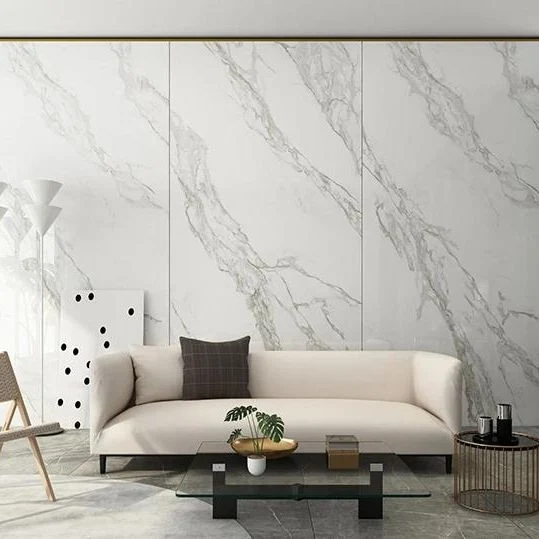 China Manufacturer 1220X2440mm High Glossy PVC Marble Sheet for Interior Wall Panel