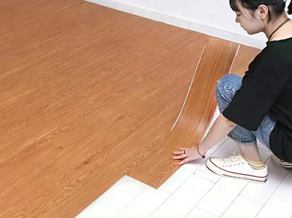 Manufacturer Lvt Self Adhesive Cheap Price Flexibility PVC Flooring Vinyl Sheet