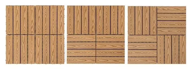 Factory Price Interlocking Direct Sales Durable WPC Wood Plastic Composite Garage Tiles