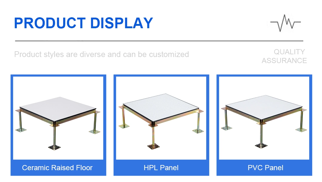 China Manufacturer Supply Decoration Material Anti-Static Access Floor PVC Panel for Control Room, Laboratory, Office Building