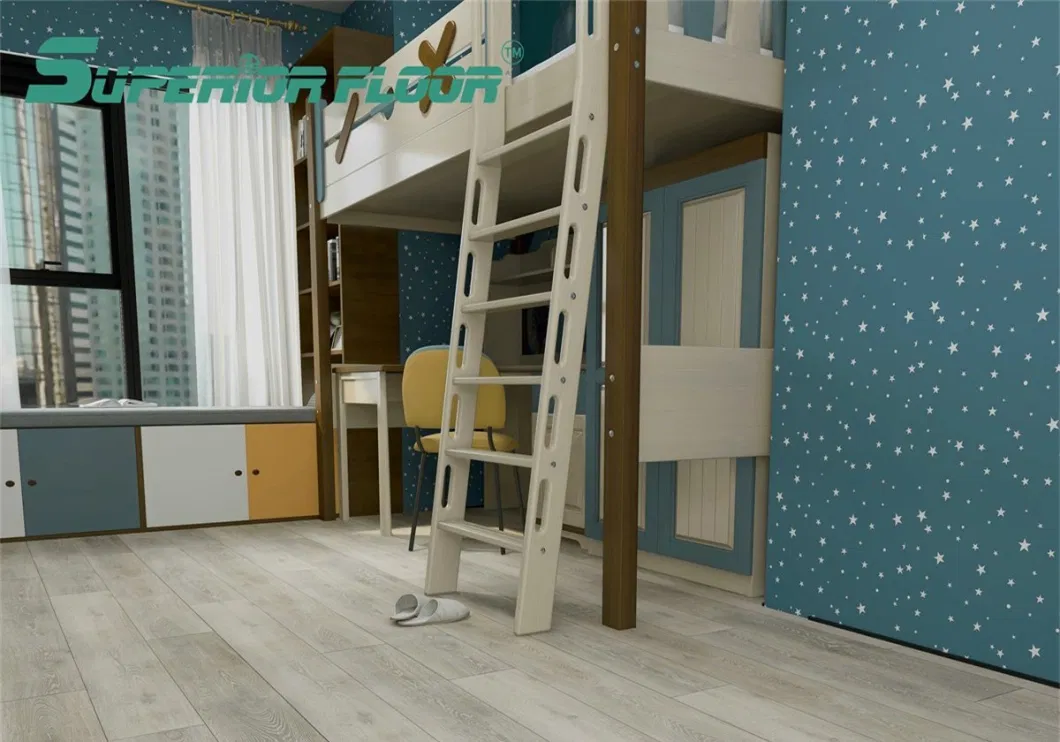 China Wholesale Lvt Vinyl Click PVC Flooring for Kitchen, Bathroom, Children&prime;s Bedroom