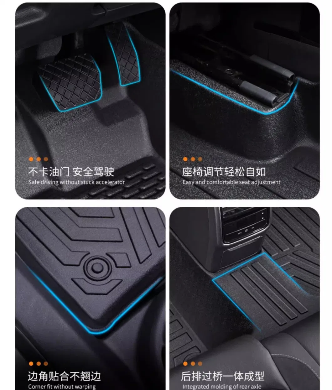 Factory Wholesale Waterproof High Quality Car Floor Liners Car Floor Mat