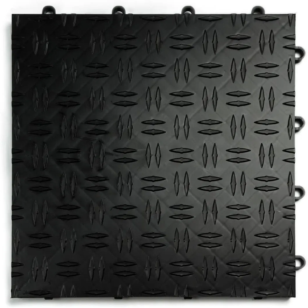 Non-Slip Garage Flooring Tile PVC Interlocking Tile Floor