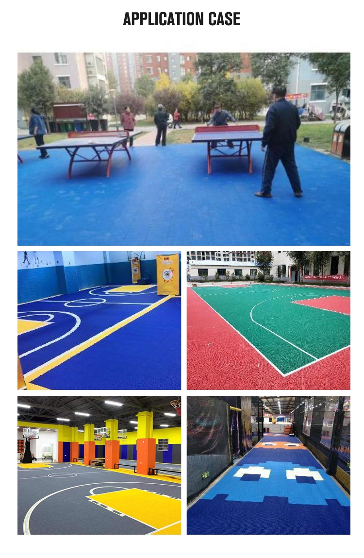 High-Traction Interlocking Sports Floor Tiles for Athletic Courts